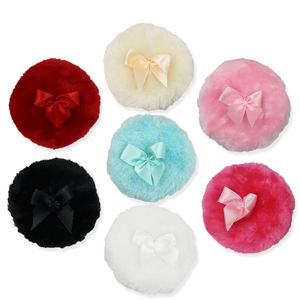 Haute Qualité Super Doux Velours Bébé Fuzzy Rose Blush <span class=keywords><strong>Fond</strong></span> <span class=keywords><strong>de</strong></span> <span class=keywords><strong>Teint</strong></span> Maquillage Poudre Bouffée Réutilisable avec Arc Mignon - Product Image 3