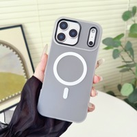 Coques de téléphone magnétiques de luxe en gros pour iPhone 17 Pro Max – Protection de téléphone portable avec charge sans fil 2-en-1 – Housse en gelée