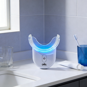 Kit de Blanchiment Dentaire Professionnel Sans Fil à 32 Lampes (Rayons Bleus-Rouges) avec Formule Blanchissante, Boîte Cadeau Marque Blanche - Product Image 3