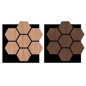 แผ่นไม้อัด PVC ลดเสียงรบกวนแผ่นอะคูสติกแผ่นผนังแบบมีร่อง - Product Image 1