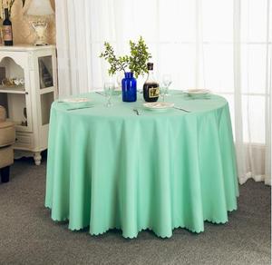 Nappe en polyester anti-taches et anti-plis, design rond et rectangulaire, pour la décoration de table de cuisine, de dîner, de fête ou de mariage - Product Image 4