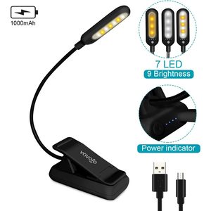 Vavofa Clip On Reading Light 7 <b>Led</b> Touch Control Rechargeable Book Light For <b>Bed</b> Reading - Product Image 5
