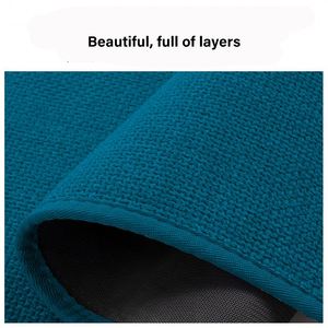 Tapis bleu marine, gris, vert, noir, jaune, bleu, rouge, en sisal, pour luminothérapie - Product Image 6