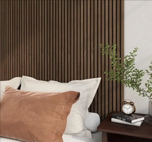 Nhà sản xuất gỗ tường đá phiến Trần cách âm <span class=keywords><strong>MDF</strong></span> tường gỗ Veneer Acoustic Panels Đối với trang trí nội thất - Product Image 2