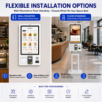 Terminal de Pago de Autoservicio con Pantalla Táctil para Restaurantes, Kiosco de Autoservicio con Lector NFC y Escáner QR para Restaurantes