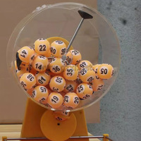 Shaker à billes bicolore 50 billes pour le tennis de table, shaker manuel avec effet éblouissant, marqueur de bingo en bois, shaker de bureau