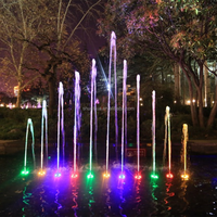 Fuente musical de lujo para exteriores con luces LED programables para lagos, estanques y plazas urbanas