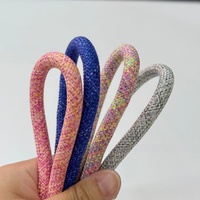 Cordon tressé rond en polyester de 8 mm, plus de 100 couleurs, pour porte-clés, lacets, cordons de téléphone, sangles de sac, cordon en nylon, vente en gros