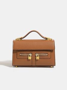 Bolso de Moda para Mujer, Diseño Retro de Alta Gama, con Cierre de Cremallera y Múltiples Bolsillos, en Poliéster, Estilo Nicho, Combinable con Todo, Pequeño y Cuadrado - Product Image 4