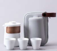 Ensemble de thé de voyage Quick Cup, ensemble de thé Kung Fu, sac de rangement, tasse personnelle