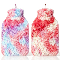 Bouillotte en peluche réutilisable de 2000 ml, très vendue, avec housse en peluche