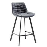 Nouvel Arrivage Tabouret de Bar Moderne Populaire en Tissu, Réglable et Pivotant, avec Cadre Thermolaqué pour Salle à Manger, Salon, Bar à Domicile, Centre Commercial
