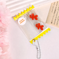 Porte-clés PVC personnalisé écologique pour bonbons, porte-badge transparent Kawaii pour Itabag, protection esthétique pour merchandising Anime, personnalisable