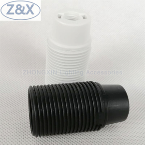 Portalámparas de plástico ignífugo ENEC con doble anillo E14, tornillo de tuerca de bombilla de dientes completos para accesorios de iluminación - Product Image 2