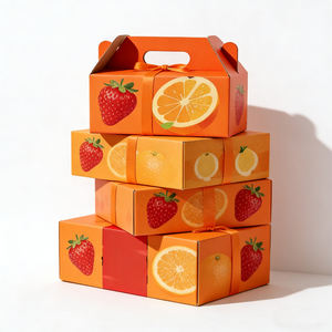 Caja de Cartón Corrugado para Frutas con Impresión Personalizada, Caja de Embalaje para Verduras y Champiñones con Logotipo - Product Image 2
