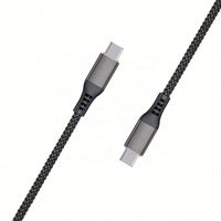 Kabel Pengisi Daya Portabel 2M Ultra Kuat 2 in 1 OTG PD 60W Pengisian Cepat Usb-c ke Type-c