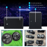 Système de sonorisation PA Line Array actif 10 pouces en gros, ensemble complet avec double caisson de basses 18 pouces, équipement audio pour scène et église