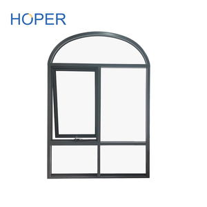 Aluminum Frame Double Glazed Awning <strong>windows</strong> With Screen - Product Image 4