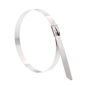 Nhà sản xuất trực tiếp giá 304 Ống thép không gỉ Kẹp thép không gỉ lớp bóng khóa zip quan hệ - Product Image 4