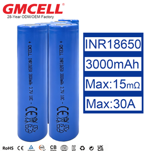 Batterie Deep-Cycle 10C INR18650 3000mAh, cellule lithium 18650 pour pack de batteries d'outils électriques - Product Image 1