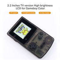 Console de jeu vidéo GBC, écran LCD rétroéclairé, pour Gameboy Color, Version ips TV