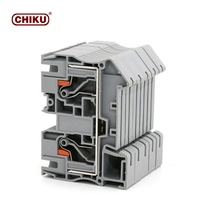 Bloc de bornes DIN à ressort 800V 2,5 mm, 2 pôles, connecteur de câblage compact