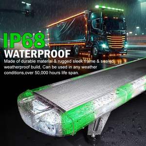 Barre lumineuse de toit à profil bas de 53 pouces avec 260 LED - Balise de signalisation d'urgence à haute intensité clignotante <span class=keywords><strong>OLIVER</strong></span> Adaptation Neige - Product Image 3