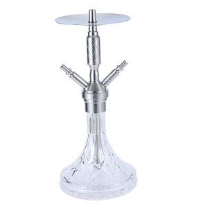 Großhandel MIG Shisha 2 Schlauch Edelstahl Deutschland Shisha neue hochwertige Shisha Lounge 2 Schläuche Glas Shisha Shisha für <span class=keywords><strong>Bar</strong></span> - Product Image 3