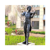 Statue de femme en Bronze, personnalisé, imperméable, taille de vie, fontaine fontaine de dame Sexy, Statue naturelle, danseuse, taille de vie