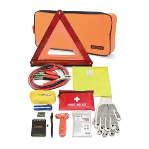 de Gilet De Sécurité Et Corde de Remorquage Et Triangle D&#39;avertissement D&#39;urgence Voiture Kit Trousse D&#39;urgence Routière