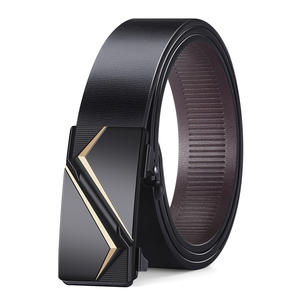 <span class=keywords><strong>Ceinture</strong></span> pour homme en alliage, polyvalente, simple, à boucle automatique, tendance pour les jeunes, décontractée, sans dents, passe-partout - Product Image 3