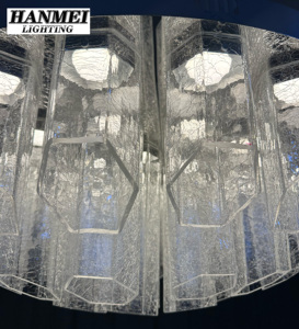 Modern Home Decor Hexagon Pendant <b>Light</b> With Stainless Steel & Glass <b>LED</b> IP65 HM-SX-260710 Modern Design Hexagonal Pattern - Product Image 5