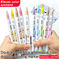 Marqueur Acrylique Permanent Double Pointe 72 Couleurs pour Graffiti et Art – Pointe Pinceau et Pointe Fine