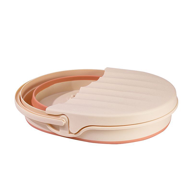 Oval Pink [Foldable with built-in massage cover]