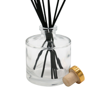 Bouteille en verre à bouchon à vis 200 ml Durable Infusion arabe Or Mat Écran imprimé Carte Holographique Diffuseur de voiture Cristal