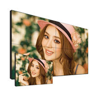 Mur vidéo LCD 46 49 55 65 pouces, cadre ultra-fin 0,88 mm, 500 nits, Full HD, panneau 178 degrés pour affichage publicitaire intérieur