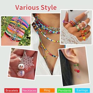 Kit de fabrication de bracelets en perles de rocaille irrégulières en céramique et porcelaine, 72 couleurs, pour filles et adultes, idéal pour l'amitié - Vente chaude - Product Image 6