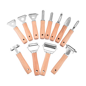 Stainless Steel Peeler With Wooden Handle For Fruit And Vegetable Peeling Kitchen Tool - Product Image 4