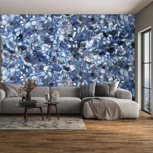 ผู้ผลิตและผู้ส่งออกแผ่นคริสตัลควอตซ์สีขาว หินธรรมชาติกึ่งมีค่าโปร่งแสง สำหรับตกแต่งภายในวิลล่าหรู - Product Image 2