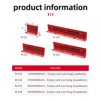 QVAND OEM fabricant de LOTO chinois taille différente acier matériel verrouillage cadenas Station cadenas étagère murale supports