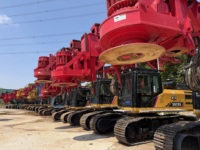 Foreuse rotative hydraulique Imachine Crawler SR275/SR285 avec moteur Cummins L9 pour le forage de pieux de fondation