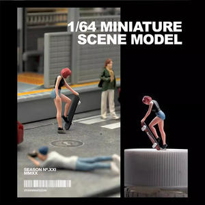 Figurine miniature en résine simulée 1/64, figurines colorées, accessoires de micro-photographie pour table de sable - Product Image 2