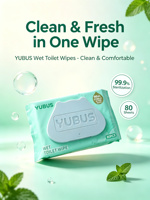 Lingettes Humides Jetables Écologiques Healthy Life – 80 Lingettes 15x20cm – Nettoyage Corporel et Usage Toilette – Douces et Efficaces
