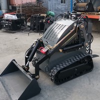 Kostenloser Versand CE-geprüft mini kompaktlader klein neu raupen-kompaktlader frontend kompaktlader mit raupenmaschine