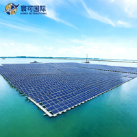 Support photovoltaïque galvanisé à chaud pour aquaponie, montage aquatique pour projets solaires aquacoles commerciaux
