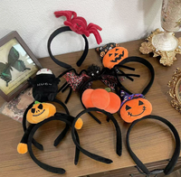 Serre-têtes d'Halloween, Poupées de dessin animé, Accessoires pour cheveux, Costumes de festival, Décorations, Démons, Citrouilles, Araignées, Serre-têtes amusants