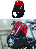 Kit de couvertures de phare de pare-brise avant de moto pour Harley Softail FXBB Super Glide FXD Street Bob Low Rider Dyna