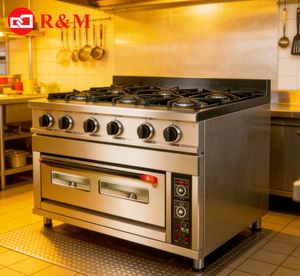Estufa industrial de gas en oferta, de 8, <span class=keywords><strong>6</strong></span> y 4 quemadores, con calefacción a gas, de acero inoxidable, con hornos, calentador OEM - Product Image 6