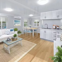 Colombie Maroc Fidji Guyana Double aile magique maison pliante conteneur avec salle de bain piscine meublé à vendre