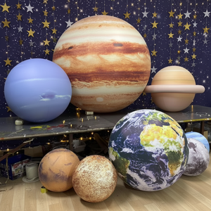 <span class=keywords><strong>Ballon</strong></span> lunaire gonflable géant LED sur mesure pour la publicité, décoration de fête, planète gonflable pour sauter - Product Image 1